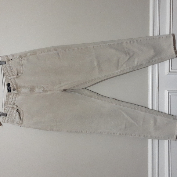 Riot high rise mom jean women  8L beige casual Y2K retro grandma office - Picture 1 of 6